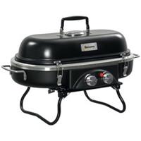 Outsunny Foldable 2-Burner Gas BBQ Grill For Camping Picnic, Refurbished