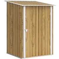 Outsunny 3.3ft x 3.4ft Outdoor Storage Shed Steel Garden Shed w/ Lockable Door