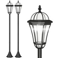 Outsunny 2 PCS LED Garden Lights Lamp Solar Powered Lantern Auto Switch Patio