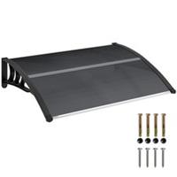 Outsunny Door Canopy Awning Outdoor Window Rain Shelter for Door 100 x 75cm