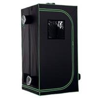Outsunny Mylar Hydroponic Grow Tent w/ Floor Tray for Indoor Plant 80x80x160cm
