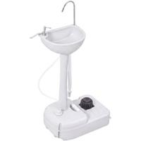 Outsunny Portable Camping Sink with Towel Holder & Soap Dispenser Hand Wash