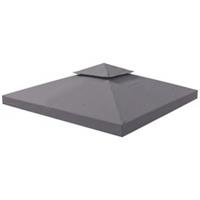 Outsunny 3(m) 2 Tier Garden Gazebo Top Cover Replacement Canopy Roof Deep Grey