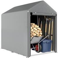 Outsunny 1.2 x 1.8m Portable Garden Shed for Motorbikes, Garden Tools, Bikes