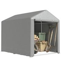 Outsunny 1.6 x 2.2m Garden Storage Shed Portable Shed Tent, Light Grey