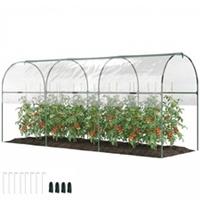 Outsunny Tomato Greenhouse with Top Tap, Pointed Bottom and Guy Ropes, Clear