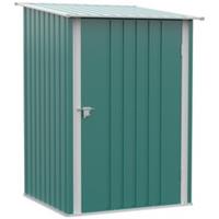 Outsunny 3.3ft x 3.4ft Outdoor Storage Shed Steel Garden Shed w/ Lockable Door