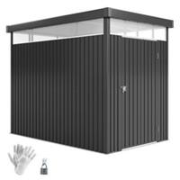 Outsunny 5.3 x 8.5ft Galvanised Steel Garden Shed with Roof Windows