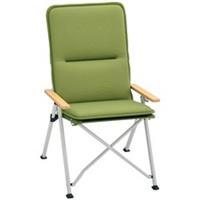 Outsunny Padded Camp Chair Outdoor High Back Folding Recliner with Bag Green