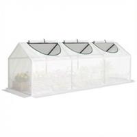 Outsunny Mini Greenhouse Small Plant Grow House w/ 3 Windows for Outdoor