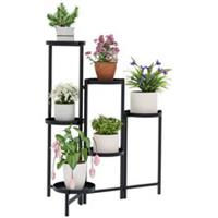 Outsunny 3 Tier Foldable Corner Plant Stand for Indoor Outdoor, Used