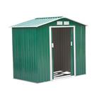 Outsunny 7 x 4ft Garden Shed Storage with Foundation Kit and Vents, Green