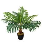 Outsunny 60cm/2FT Artificial Palm Tree Fake Plant in Pot Indoor Outdoor Dcor