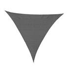 Outsunny 5x5m Triangle Sun Shade Sail UV Protection HDPE Canopy w/ Rings Grey