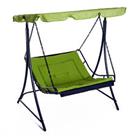 Outsunny 2 Seater Canopy Swing Chair Garden Hammock Bench Outdoor Lounger Green