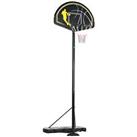 SPORTNOW 2.3-3m Height Adjustable Basketball Hoop and Stand, Portable Wheels