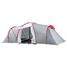 Outsunny 4-6 Person Camping Tent with 2 Bedroom, Living Area and Vestibule