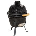 Charcoal Grill Cast Iron BBQ Cooking Smoker Standing Smoker Heat Refurbished