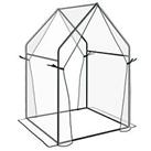 Outsunny Tomato Greenhouse with 2 Zipped Doors, Outdoor Green House, Clear