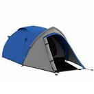 Outsunny Compact Camping Tent w/ Vestibule & Mesh Vents for Hiking Blue