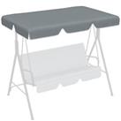 Outsunny 2 Seater Garden Swing Canopy Replacement, Grey