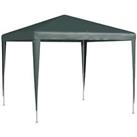 Outsunny Garden Gazebo Marquee Party Tent Wedding Canopy Patio Green Refurbished