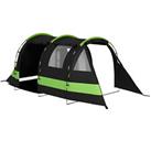 Outsunny Blackout Camping Tent with Bedroom & Living Room for 4-5 Person, Black