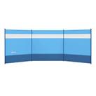 Outsunny Camping Windbreaks with Clear Windows and Carry Bag, 440 x 140cm, Blue