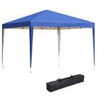 Outsunny 3 x 3m Garden Pop Up Gazebo Marquee Party Tent Wedding Canopy Blue