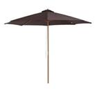 Outsunny 3(m) Wooden Garden Parasol Sun Shade Outdoor Umbrella Canopy Coffee