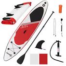 Outsunny 10Ft Inflatable Stand Up Board Non-Slip Deck Board w/ Paddle Carry Bag