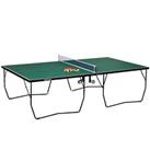 SPORTNOW 9FT Folding Table Tennis Table w/ 8 Wheels, for Indoors