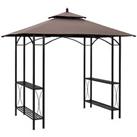 Outsunny 2.5x1.5m BBQ Tent Canopy Patio Outdoor Awning Gazebo Party Sun Shelter