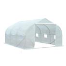 Outsunny Walk-in Tunnel Greenhouse Gardening Planting Shed,refurbished