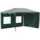 Outsunny 3 x 4 m Garden Gazebo Outdoor Canopy Marquee Party Tent Refurbished