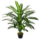 Outsunny 110cm/3.6FT Artificial Dracaena Plant Fake Tree Potted, Refurbished