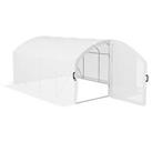 Outsunny 4 x 3 x 2m Polytunnel Greenhouse with Door, UV-resistant PE Cover