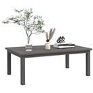 Outsunny Aluminium Outdoor Coffee Table Patio Table w/ Brown Wood Grain Effect