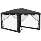 Outsunny 4 x 3m Party Tent Waterproof Garden Gazebo Canopy Wedding Cover Shade