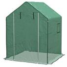 Outsunny Walk-in Greenhouse Cover Replacement with Door Mesh Windows Refurbished