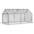 Outsunny Greenhouse Plants Foil Tomato Vegetable House W/ 2 Windows Refurbished
