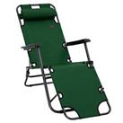 Outsunny 2 in 1 Outdoor Folding Sun Lounger w/Adjustable Back Pillow Used