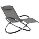 Outsunny Orbital Lounger Zero Gravity Foldable Rock Chair w/ Pillow Used