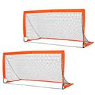 HOMCOM Football Goal Folding Outdoor with All Weather Net Kids Adults 6'x3'