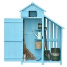 Outsunny Garden Storage Shed Outdoor Firewood House w/ Waterproof Asphalt Roof