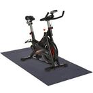 HOMCOM Stationary Exercise Bike Indoor Cycling Training w/ LCD Screen, Mat