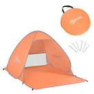 Outsunny 2-3 Person Pop up Tent Instant Camping Tent Sun Shade Shelter, Orange