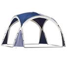 Outsunny Outdoor Gazebo Event Dome Shelter Party Tent for Garden Blue and Grey