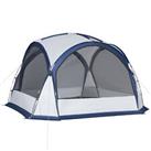Outsunny Dome Tent for 6-8 Person Camping Tent w/ Zipped Mesh Doors Lamp Hook