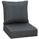 Outsunny Outdoor Seat and Back Cushion Set, Deep Seating Chair Cushion, Grey
